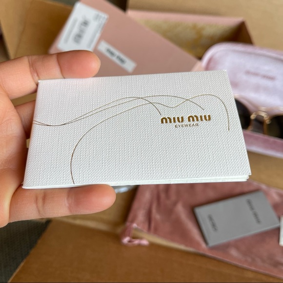 NWT Miu Miu Butterfly Metal Frame Sunglasses 55mm - Picture 14 of 16